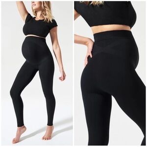 BLANQI EVERYDAY Maternity Belly Support Leggings Black Size Small Minimalist
